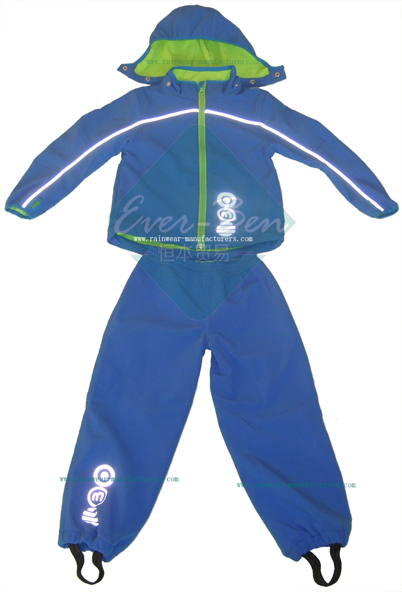 Kids Overalls Children Jacket Children Pant with fleece